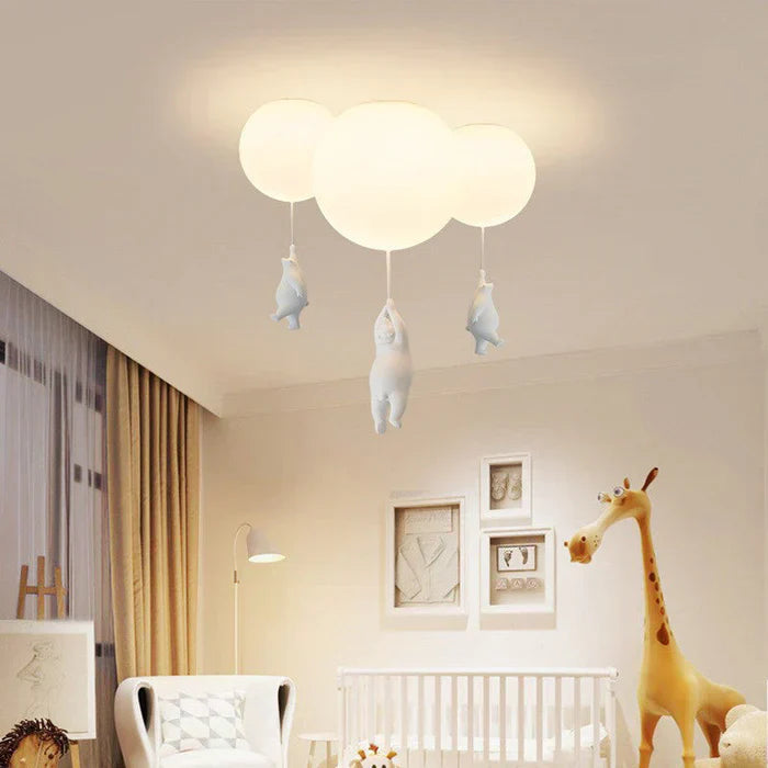 LUMIBEAR Whimsical Bear Balloon LED Pendant