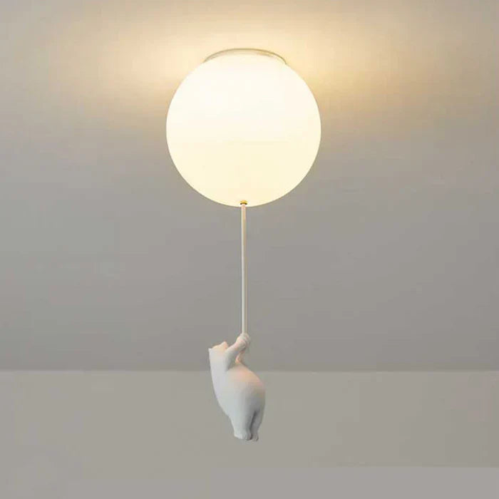 LUMIBEAR Whimsical Bear Balloon LED Pendant