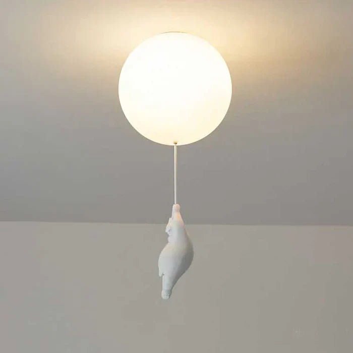 LUMIBEAR Whimsical Bear Balloon LED Pendant