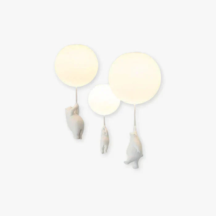 LUMIBEAR Whimsical Bear Balloon LED Pendant