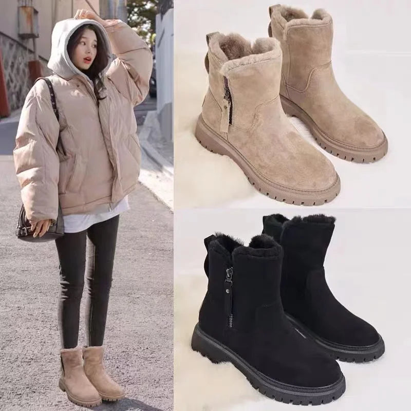 Stylish Women’s Mid-Calf Winter Snow Boots