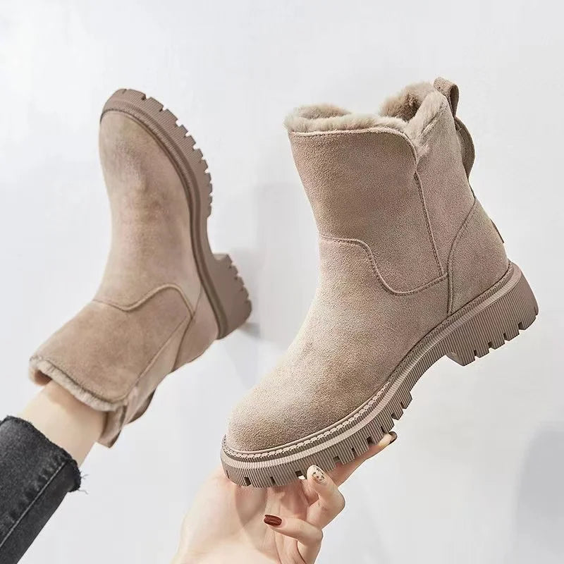 Stylish Women’s Mid-Calf Winter Snow Boots