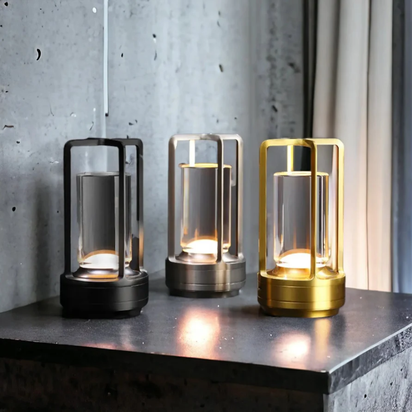 Wireless LED Table Lamp – Scandinavian Metal Frame