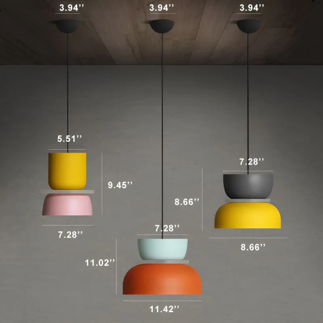 Colorful LED Pendant Light – Modern Stylish Lighting