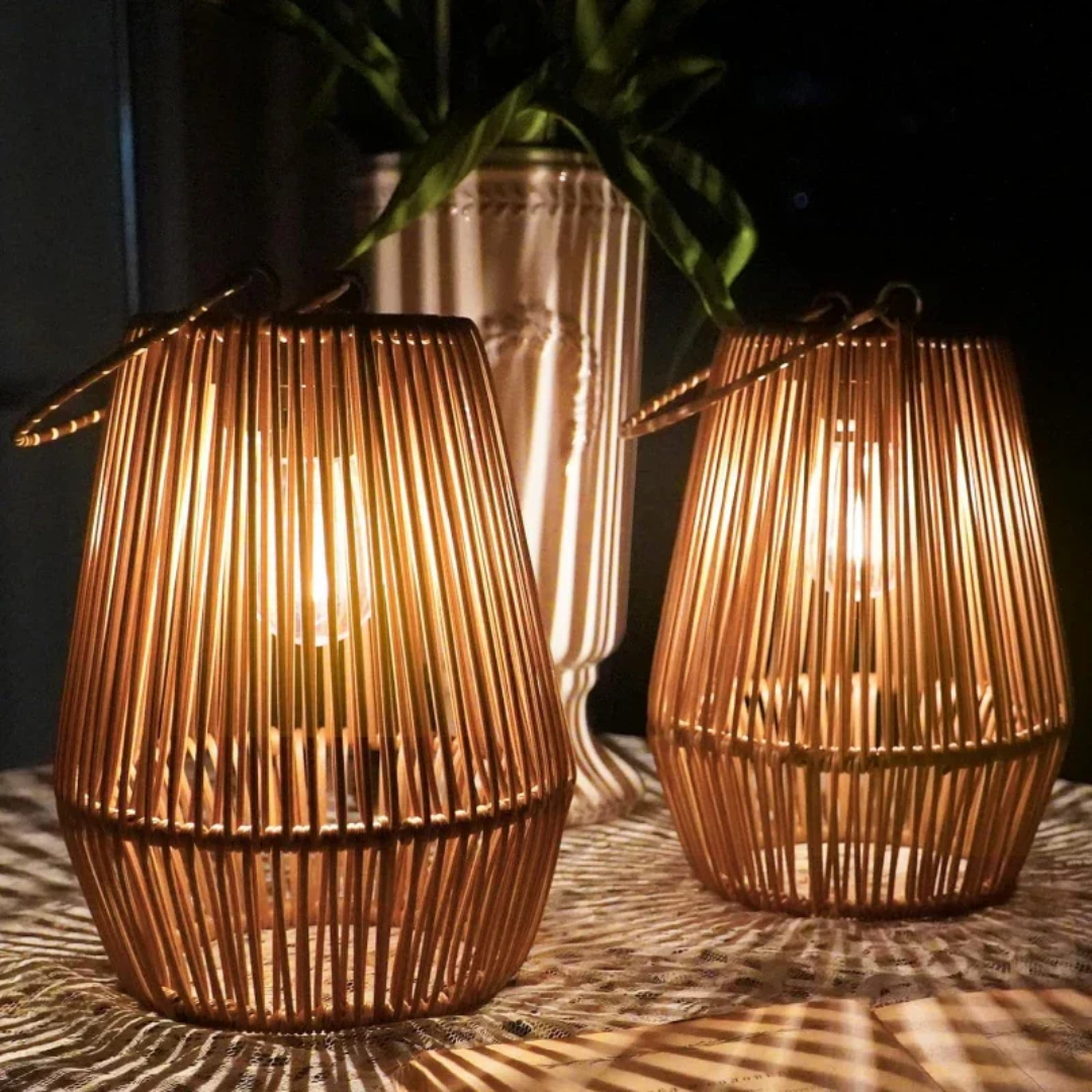 Handcrafted Solar Garden Lantern for Outdoors
