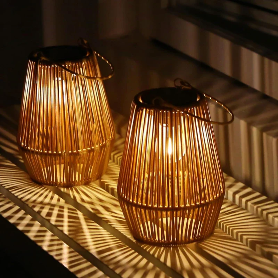 Handcrafted Solar Garden Lantern for Outdoors