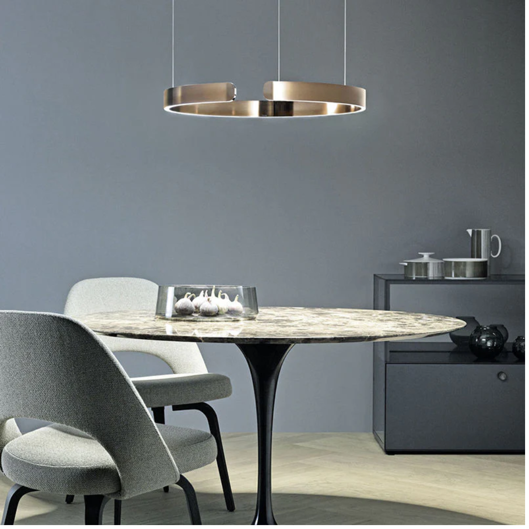 Contemporary Circular LED Pendant Light – Minimalist Ceiling Fixture