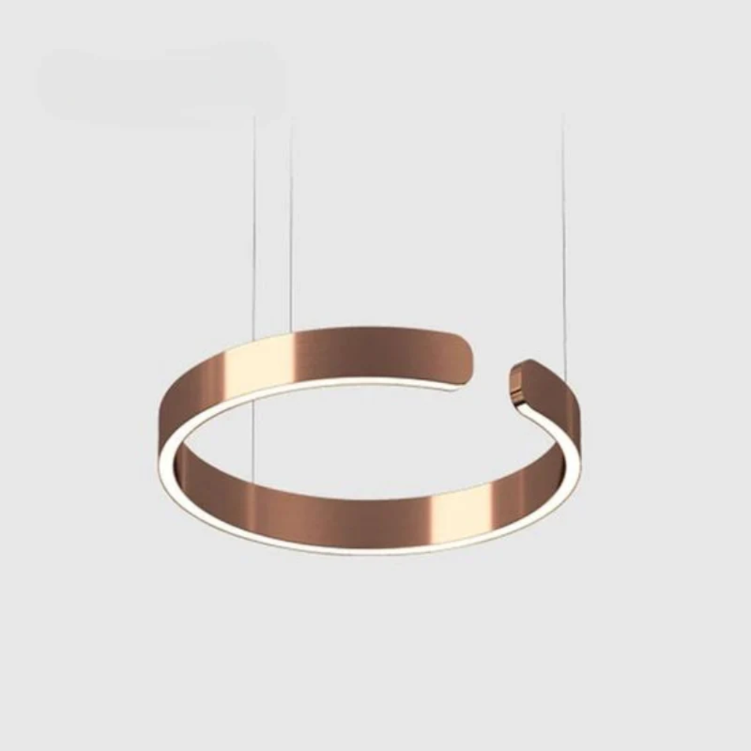 Contemporary Circular LED Pendant Light – Minimalist Ceiling Fixture
