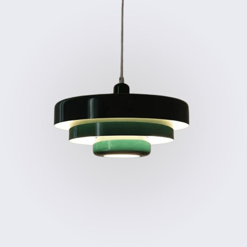 Vintage Pendant Light – Metal Fixture with LED Illumination
