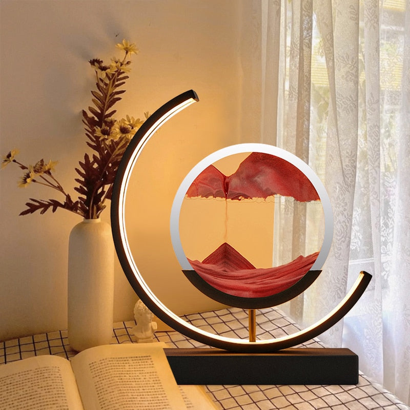 Abyss 3D Sand Bowl Lamp – Stylish Relaxation