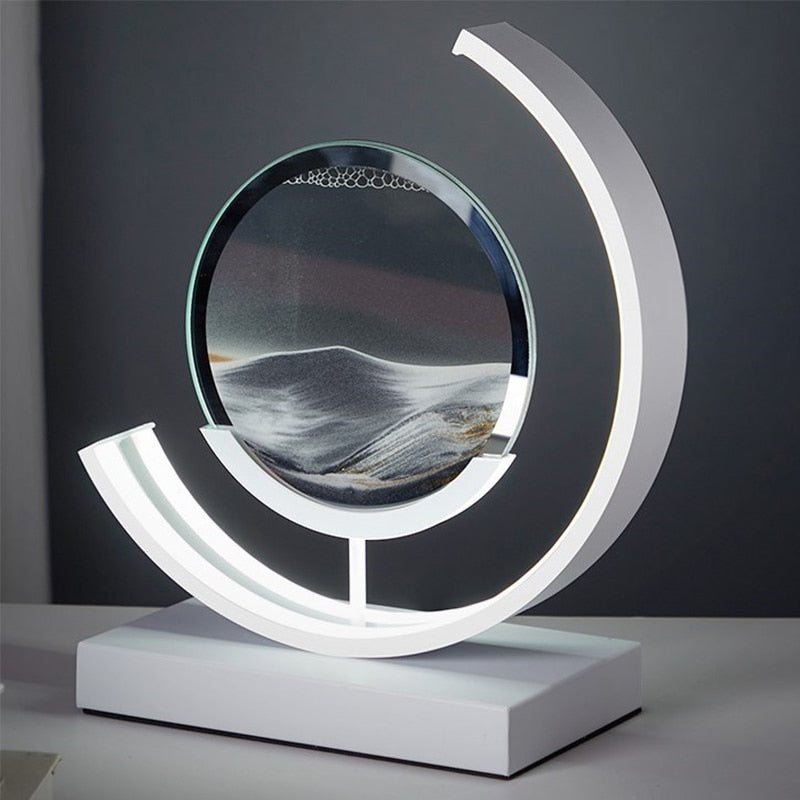 Abyss 3D Sand Bowl Lamp – Stylish Relaxation