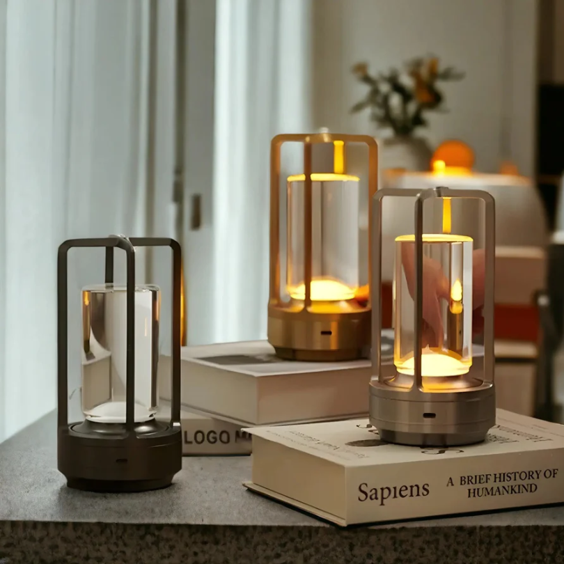 Wireless LED Table Lamp – Scandinavian Metal Frame