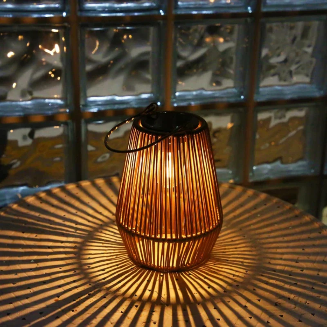 Handcrafted Solar Garden Lantern for Outdoors