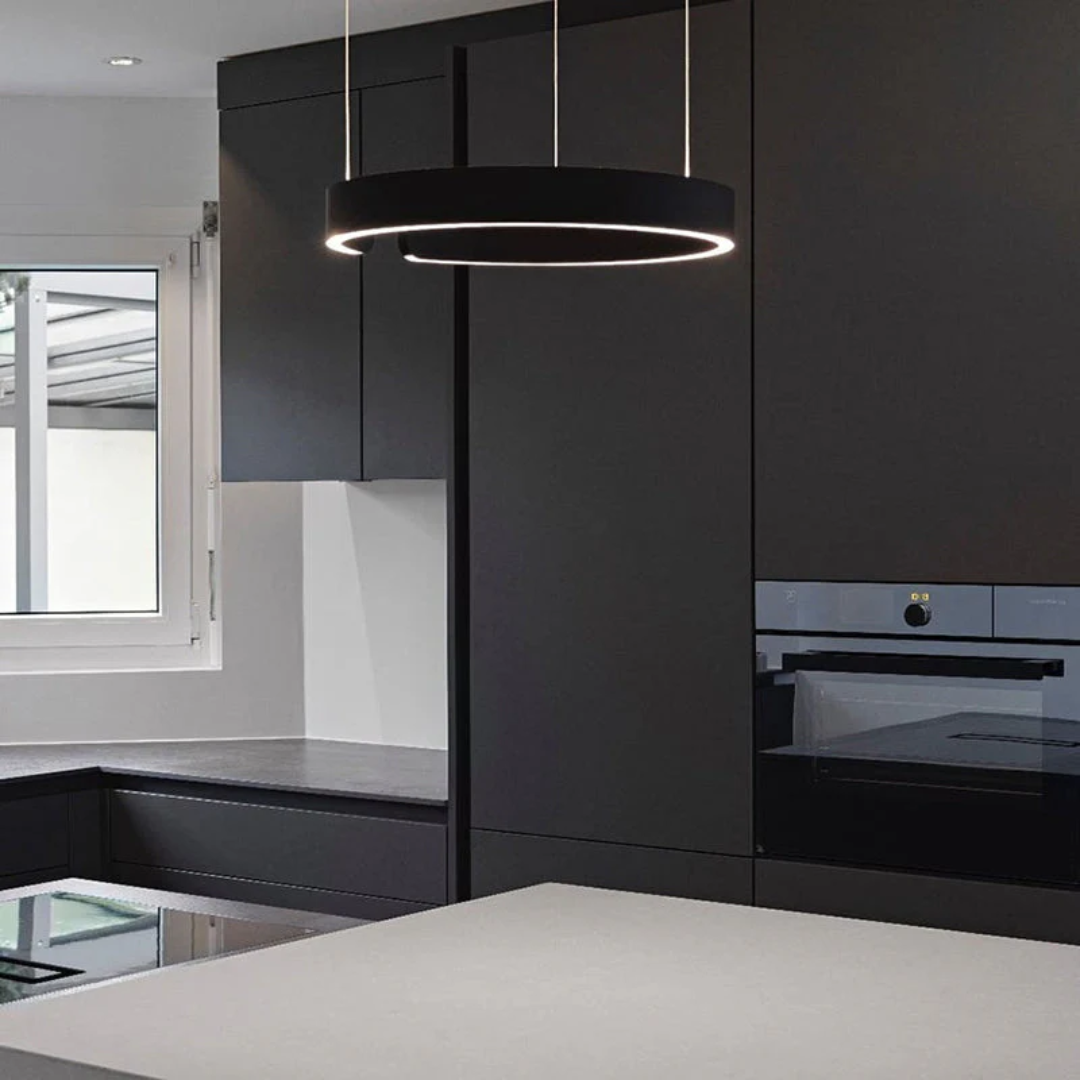 Contemporary Circular LED Pendant Light – Minimalist Ceiling Fixture