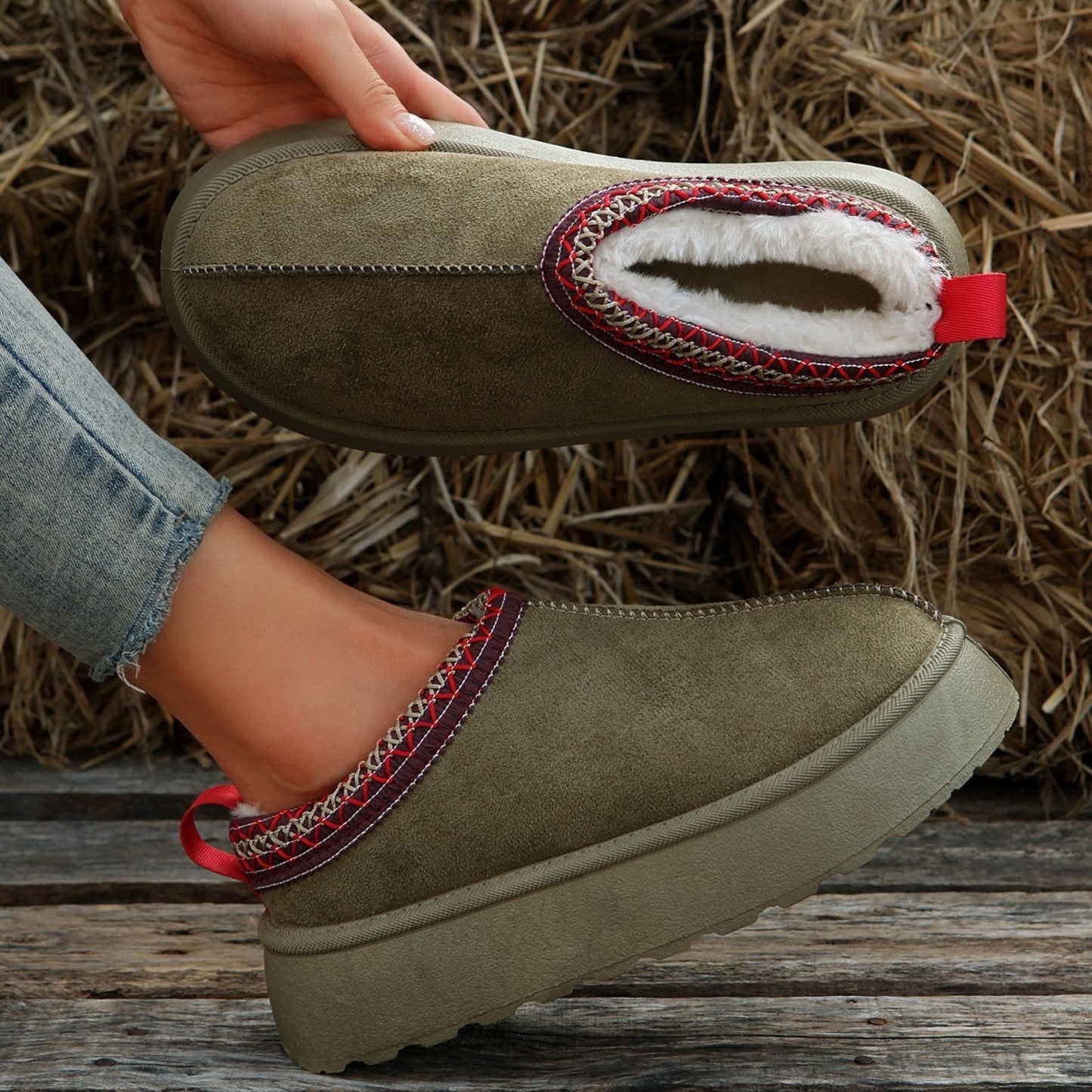 Luxurious Faux Suede Women's Slippers Comfort
