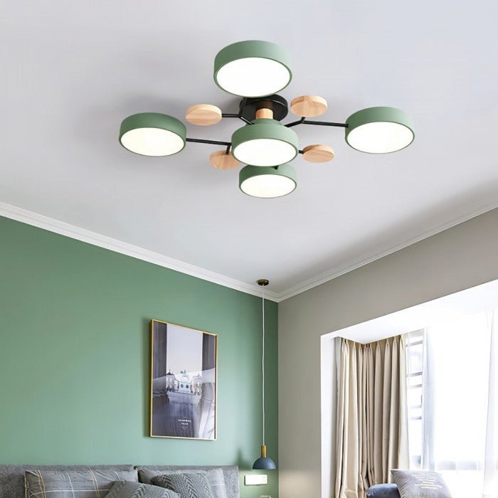 Scandinavian Branched LED Ceiling Light Fixture